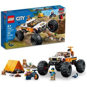 City 4x4 Off-Roader Adventures 60387 Building Toy - Camping Set Monster Truck